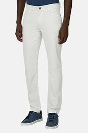 Jeans Aus Elastischem Baumwoll-Tencel, Eis, thumb, 1