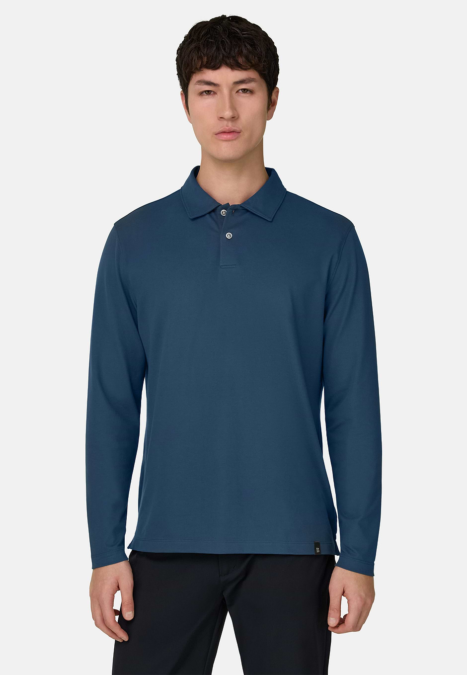 Poloshirt Aus Leistungsstarkem Piqué Mit S-Cafè®-Garn, Air-blau, hi-res
