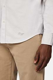 Camisa de Algodão Orgânico Oxford, Corte Regular, Sand, hi-res