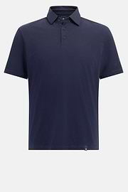 Polo Shirt In Stretch Supima Cotton, Navy blue, hi-res