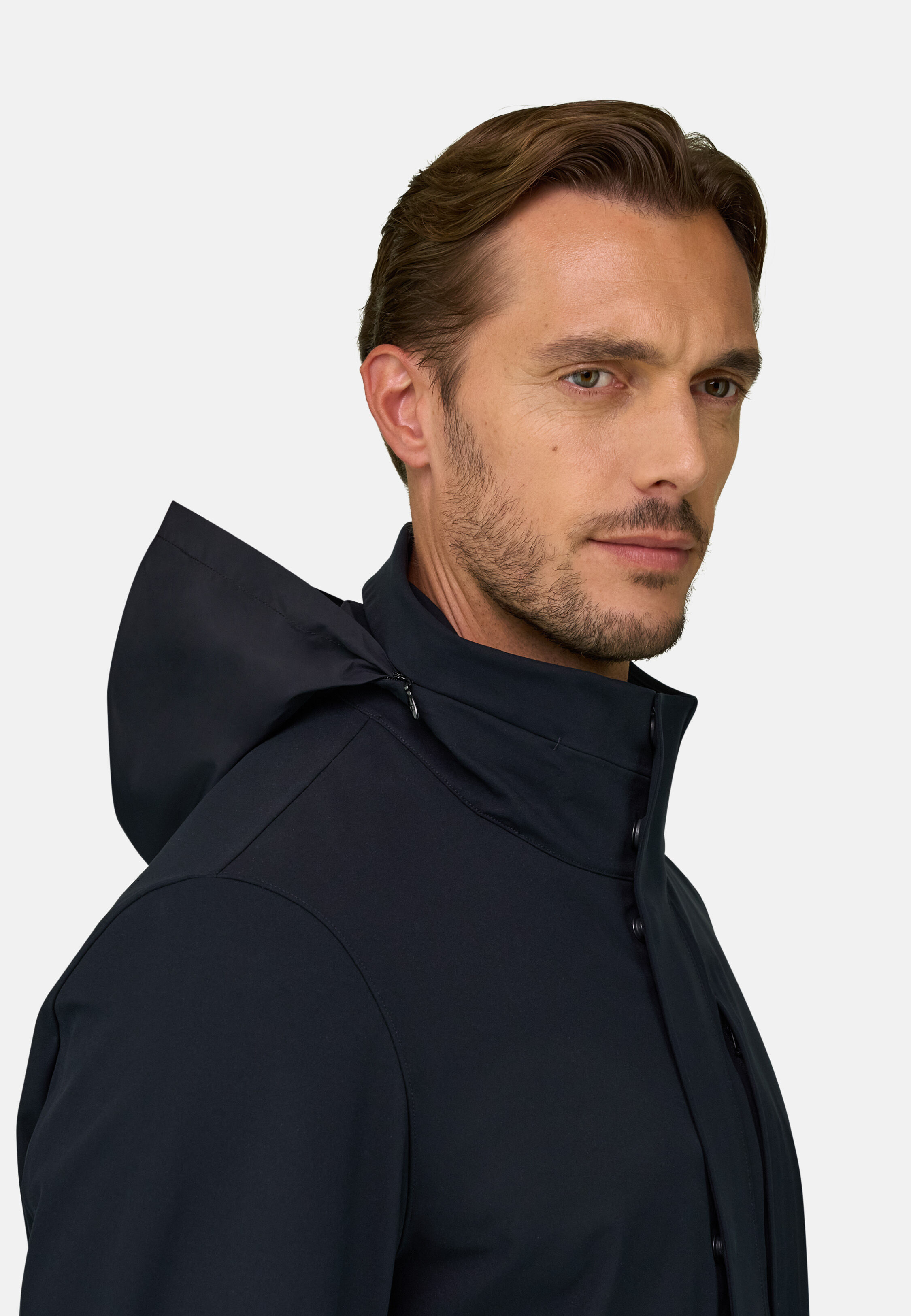 Car Coat aus technischem Gewebe B Tech, Navy blau, hi-res, 3