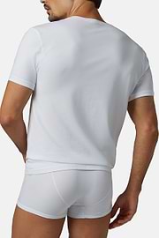 Stretch Cotton Jersey T-shirt, White, hi-res