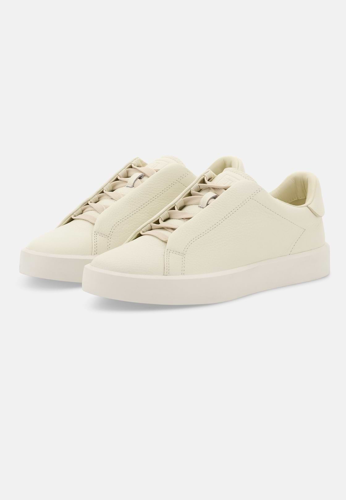 Essence Trainers in Grained Leather, White, hi-res, 3