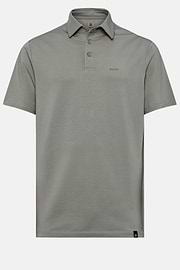 Polo Shirt In Stretch Supima Cotton, Green, hi-res