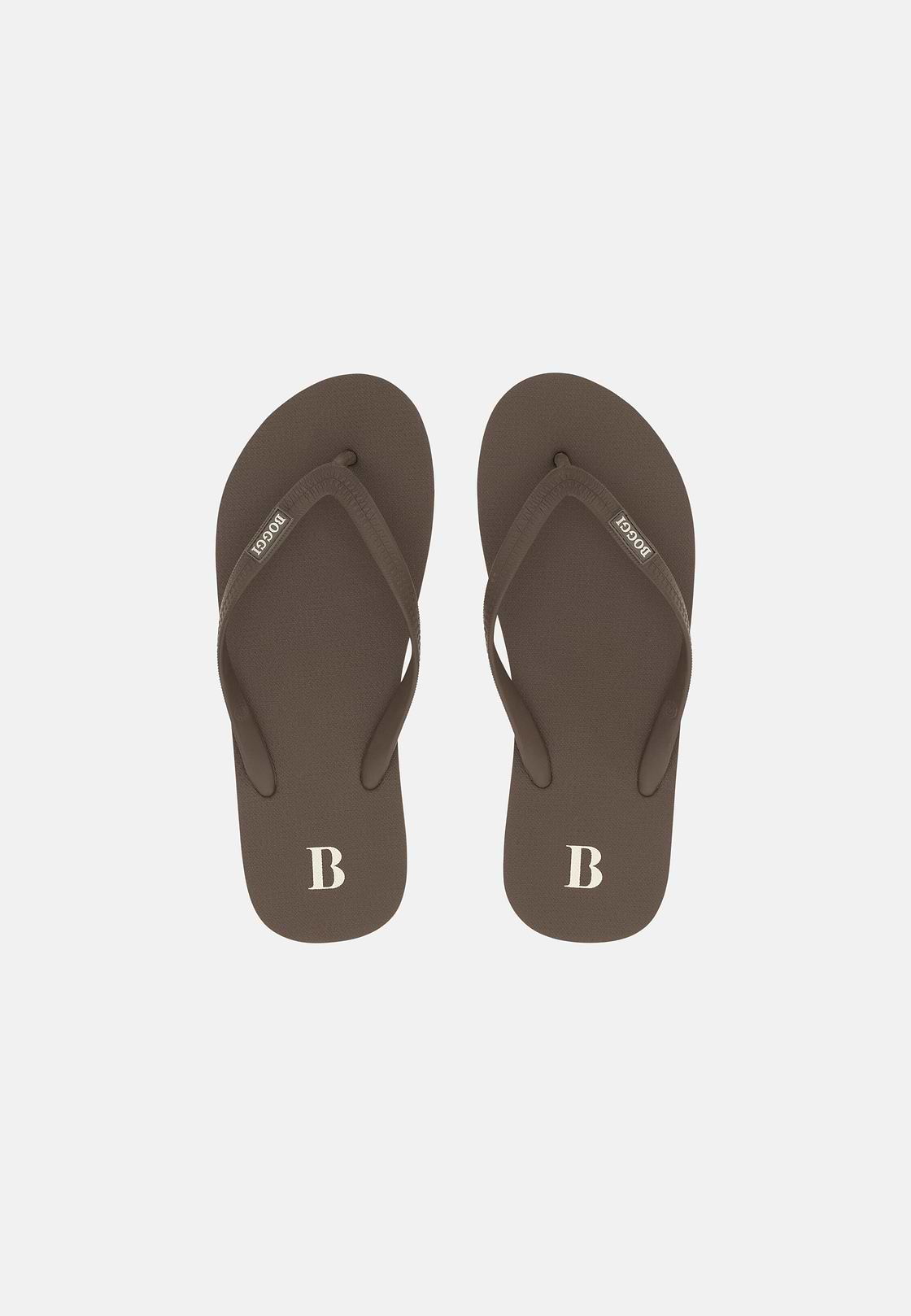 Rubber Flip-Flops, Mud, hi-res, 2