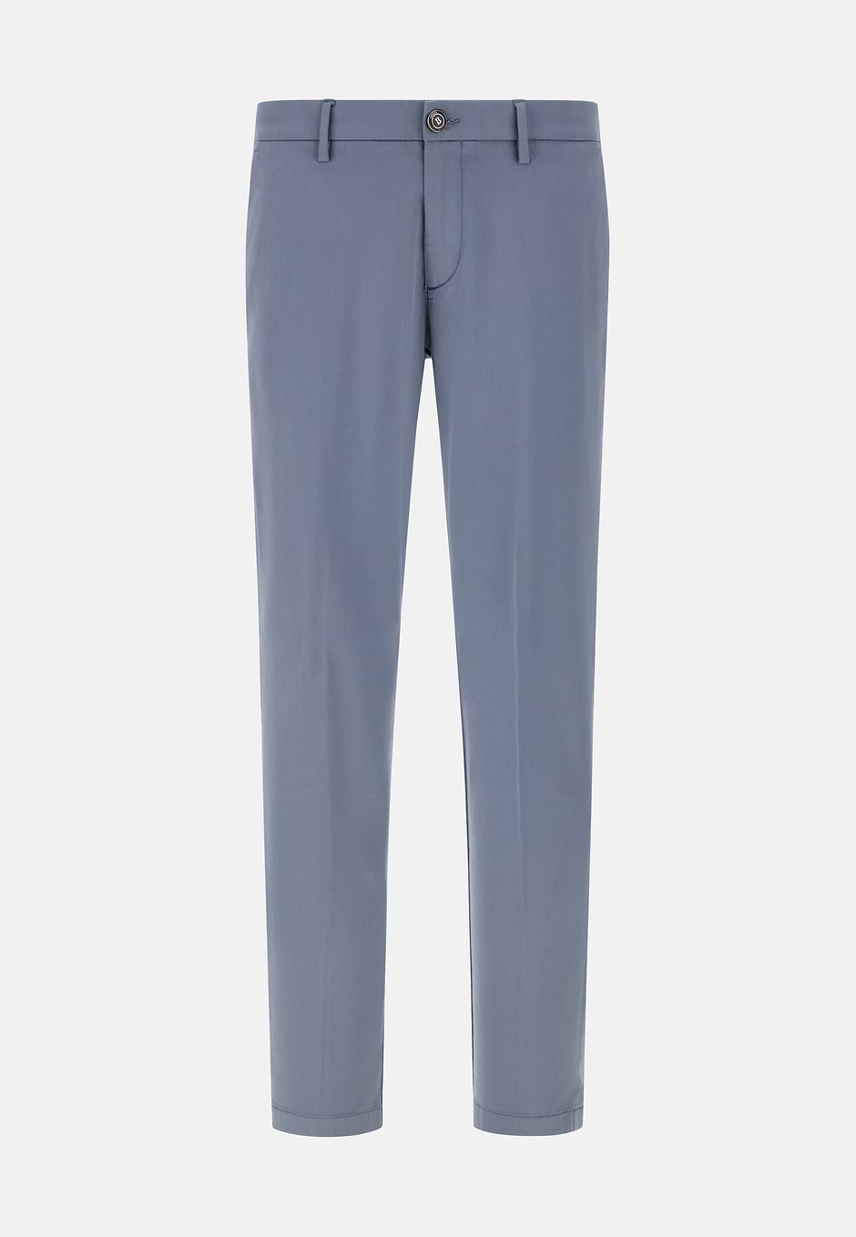 Stretch Cotton/Tencel Trousers, Indigo, hi-res