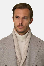Suit Double-Breasted in Super 130 Wool, Taupe, thumb, 3