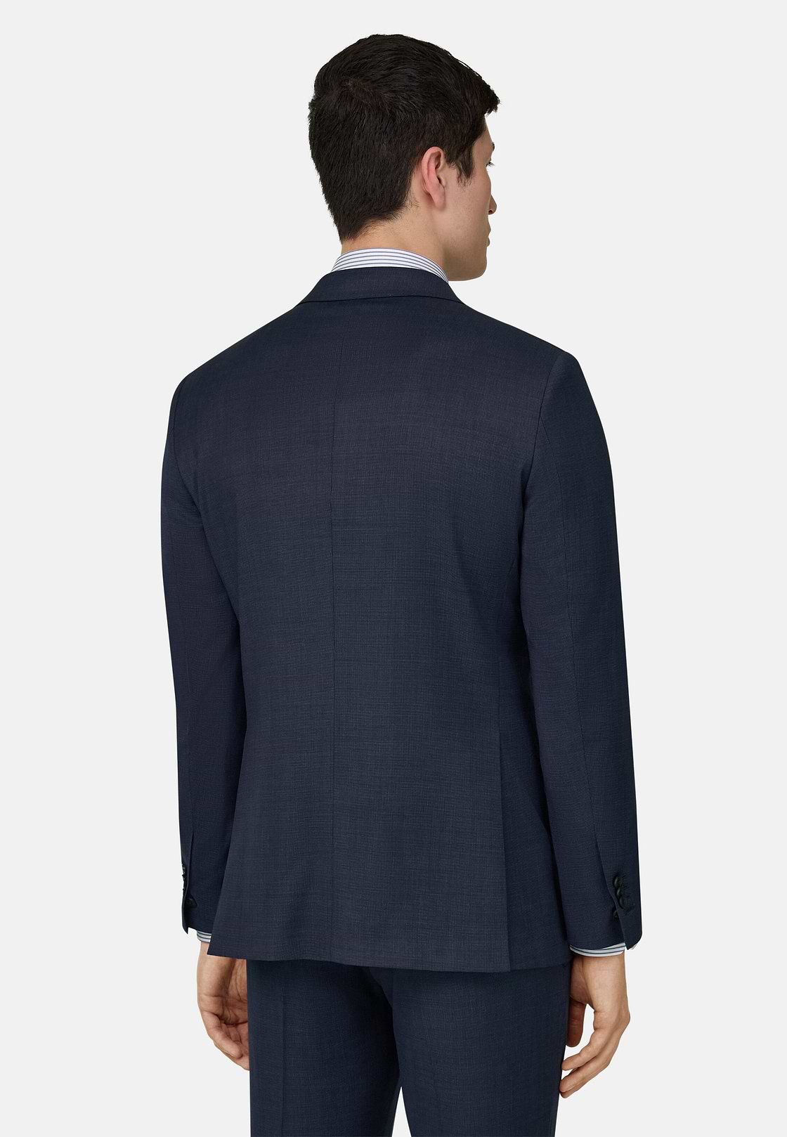 Micro Fancy Wool Stretch Suit, Blue, hi-res, 3