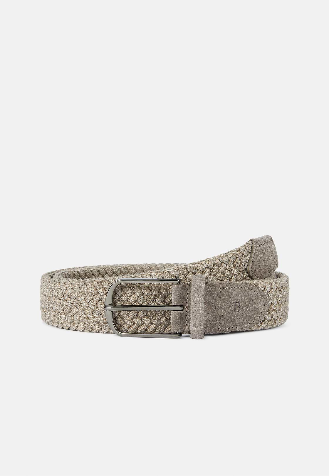 Geweven elastische riem, Beige, hi-res