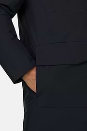 Jacket in Technical Fabric Padded, Navy blue, thumb, 5