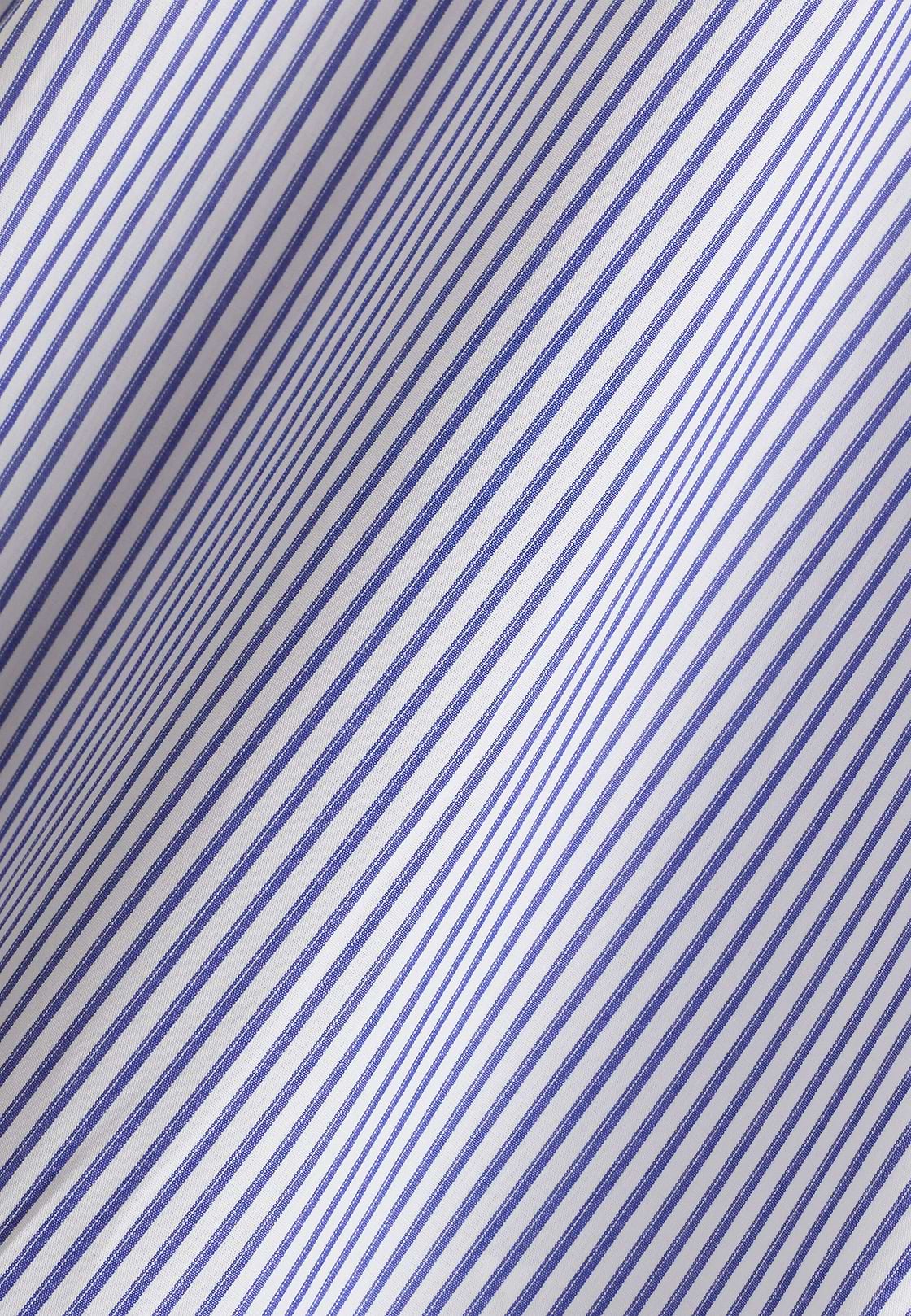 Shirt Striped Cotton Slim Fit, Light Blue, hi-res, 5