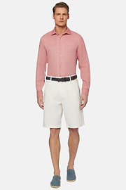 Chemise Papaye En Lin Regular Fit, Papaye, hi-res