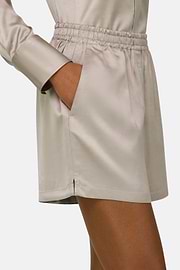 Bermudas Aus Satin, Sand, thumb, 5