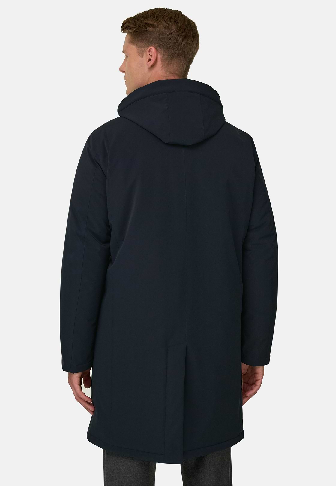 Raincoat in Technical Fabric, Navy blue, hi-res, 4