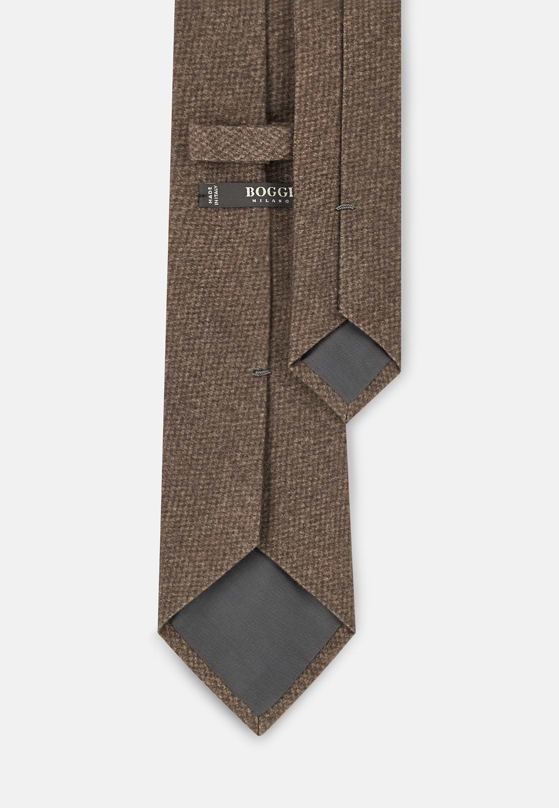 Tie Armour Pattern Wool Cashmere, Brown, hi-res, 3