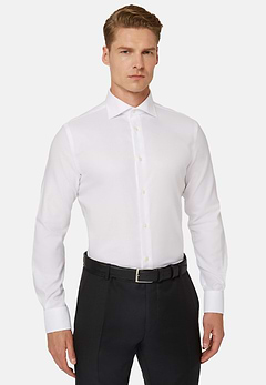 Camicia In Cotone Dobby Regular Fit