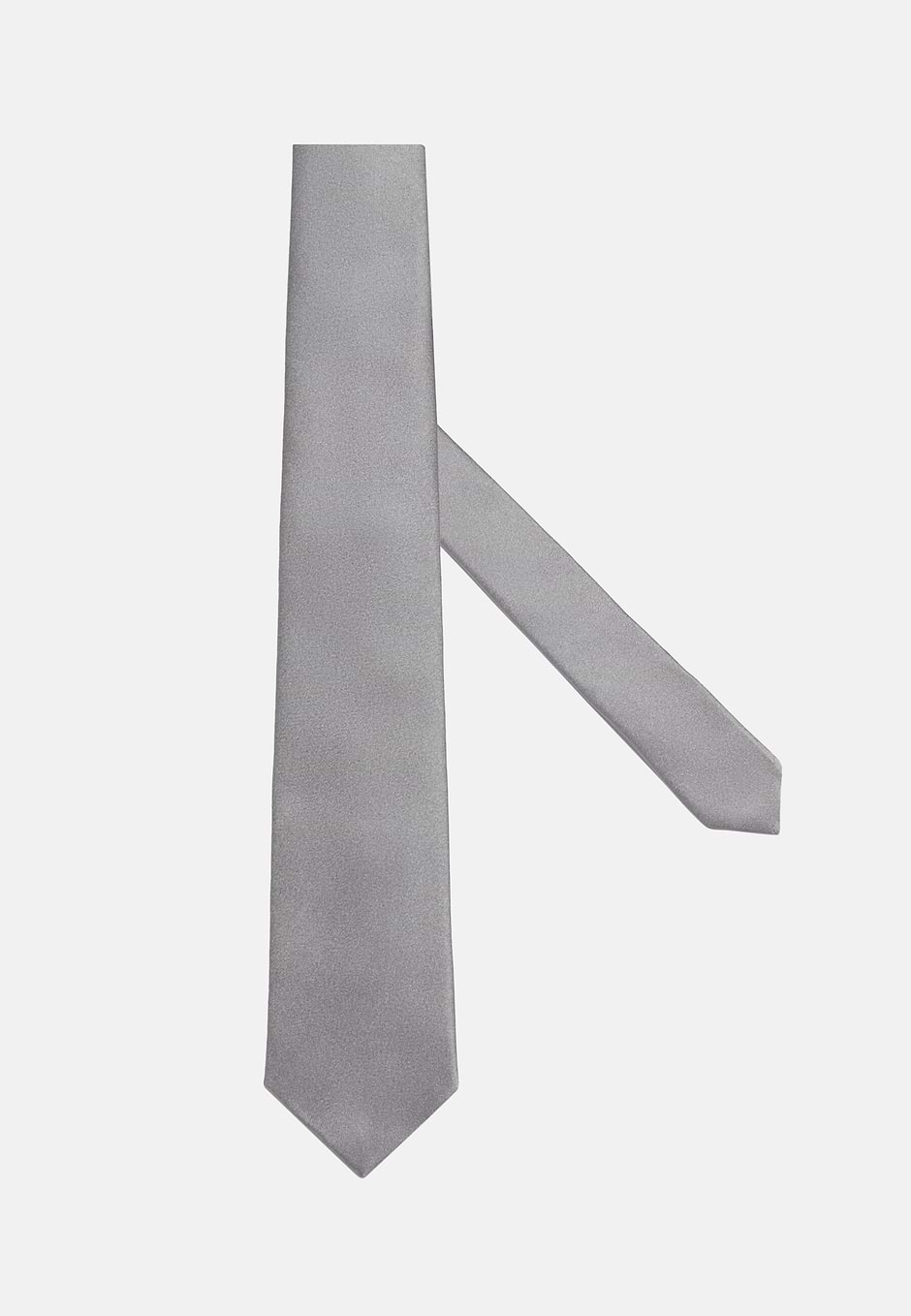 Silk Tie, Silver, hi-res