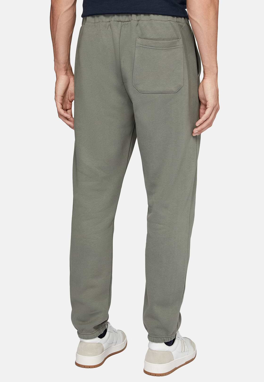 Cotton Trousers, Green, hi-res