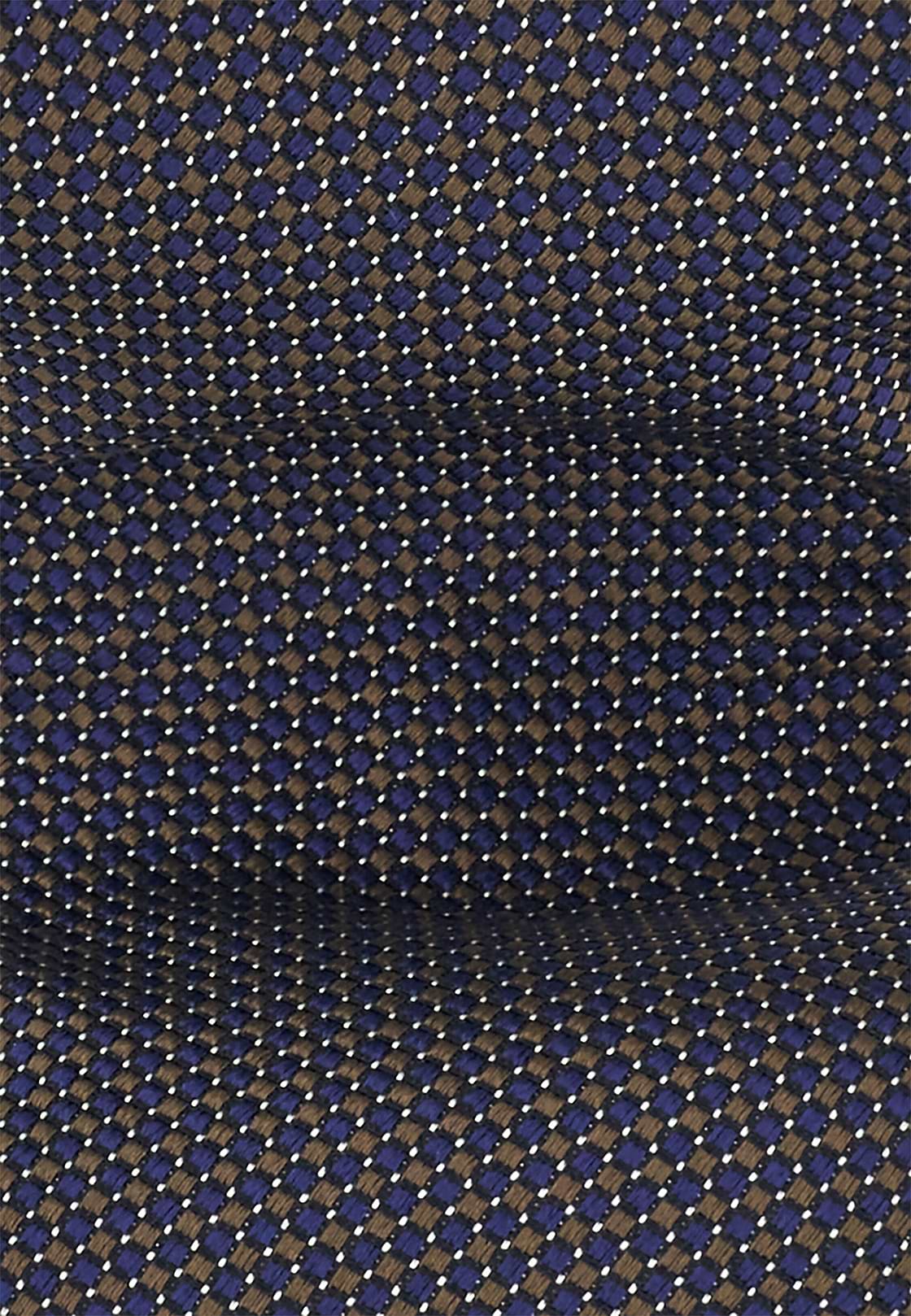 Formal Tie Geometric Motif Jacquard Silk, Navy blue, hi-res, 2