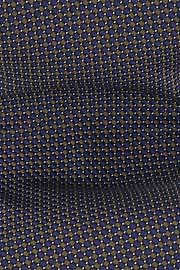 Formal Tie Geometric Motif Jacquard Silk, Navy blue, thumb, 2
