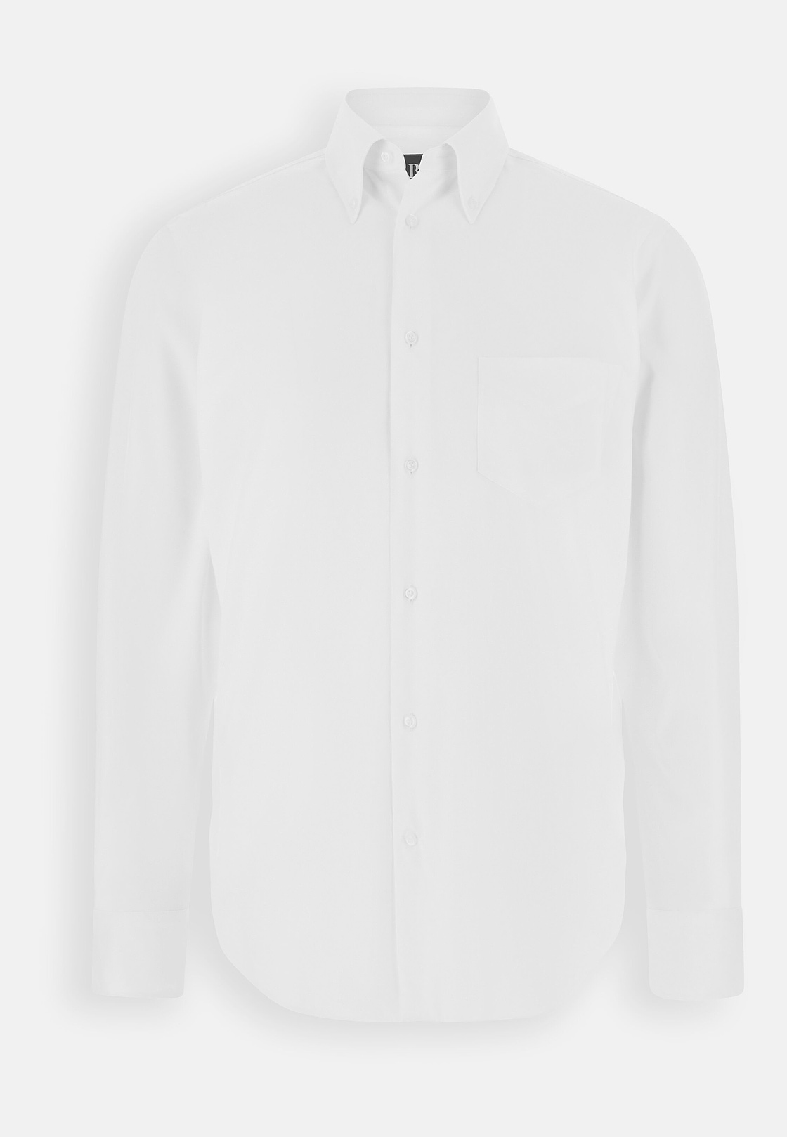 Regular Fit Pinpoint Cotton Shirt, White, hi-res, 7