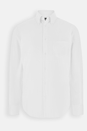 Regular Fit Pinpoint Cotton Shirt, White, thumb, 7