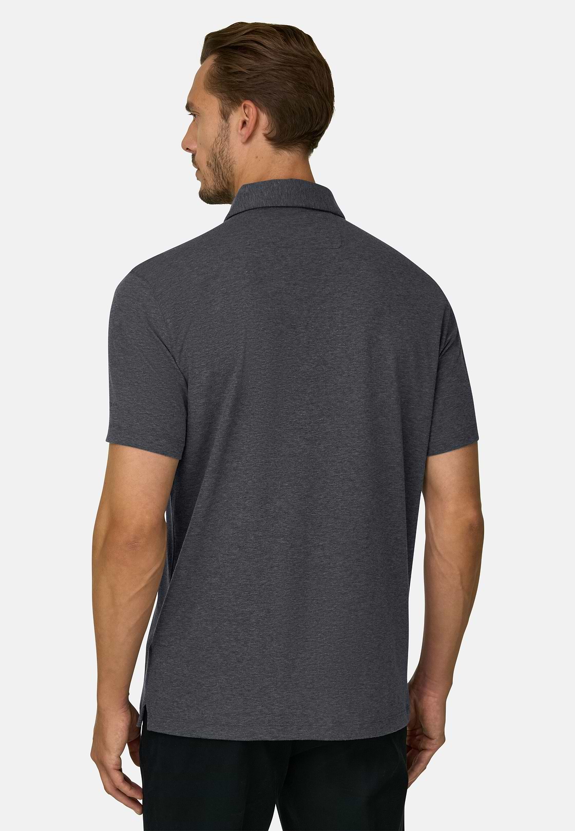 Polo aus Piqué Mischgewebe B Tech, Dunkelgrau, hi-res, 4