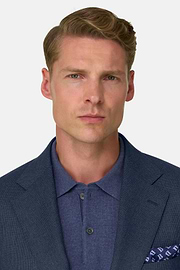 Suit Micro Patterned 100% Wool, Blue, thumb, 4