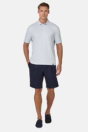 Polo Shirt In Stretch Supima Cotton, Light Blue, hi-res