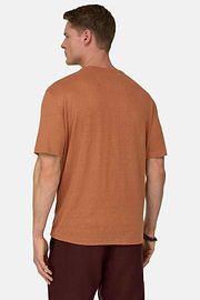 T-Shirt Aus Stretch-Leinen-Jersey, Rot, thumb, 3