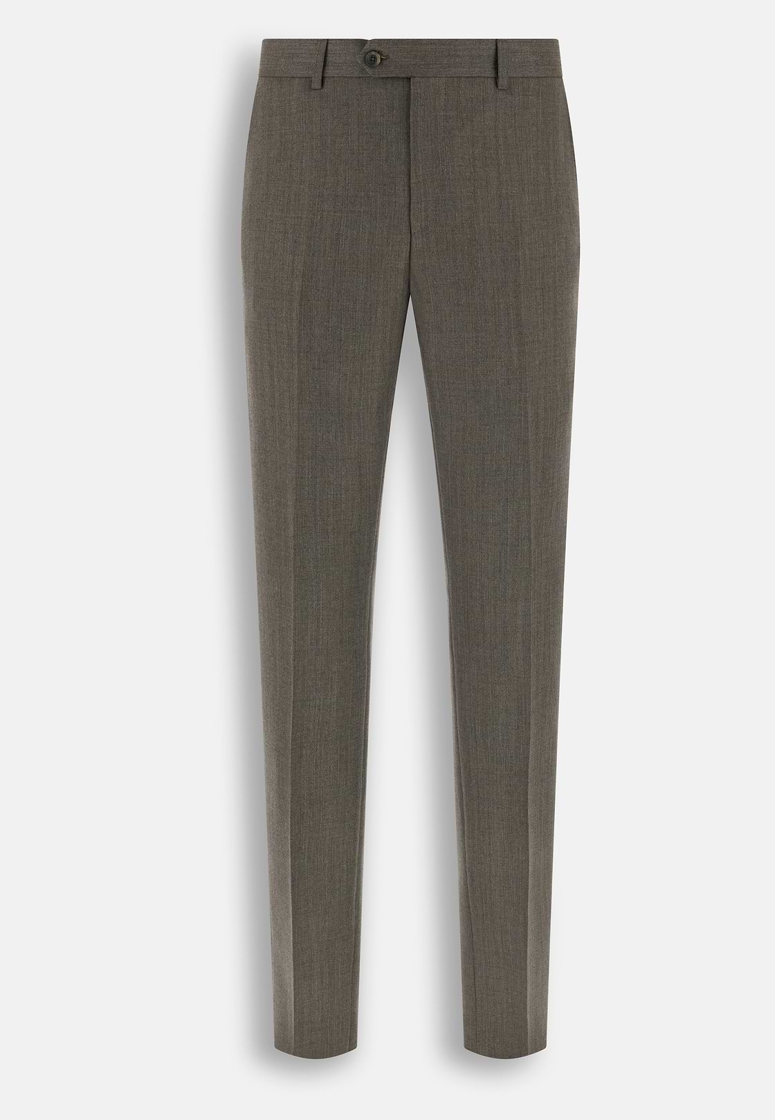Suit Herringbone in Wool Cashmere, Taupe, hi-res, 8