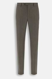 Suit Herringbone in Wool Cashmere, Taupe, thumb, 8