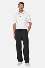 Polo aus Stretchgewebe Piqué Mischgewebe Cool Jade, Weiß, thumb, 2