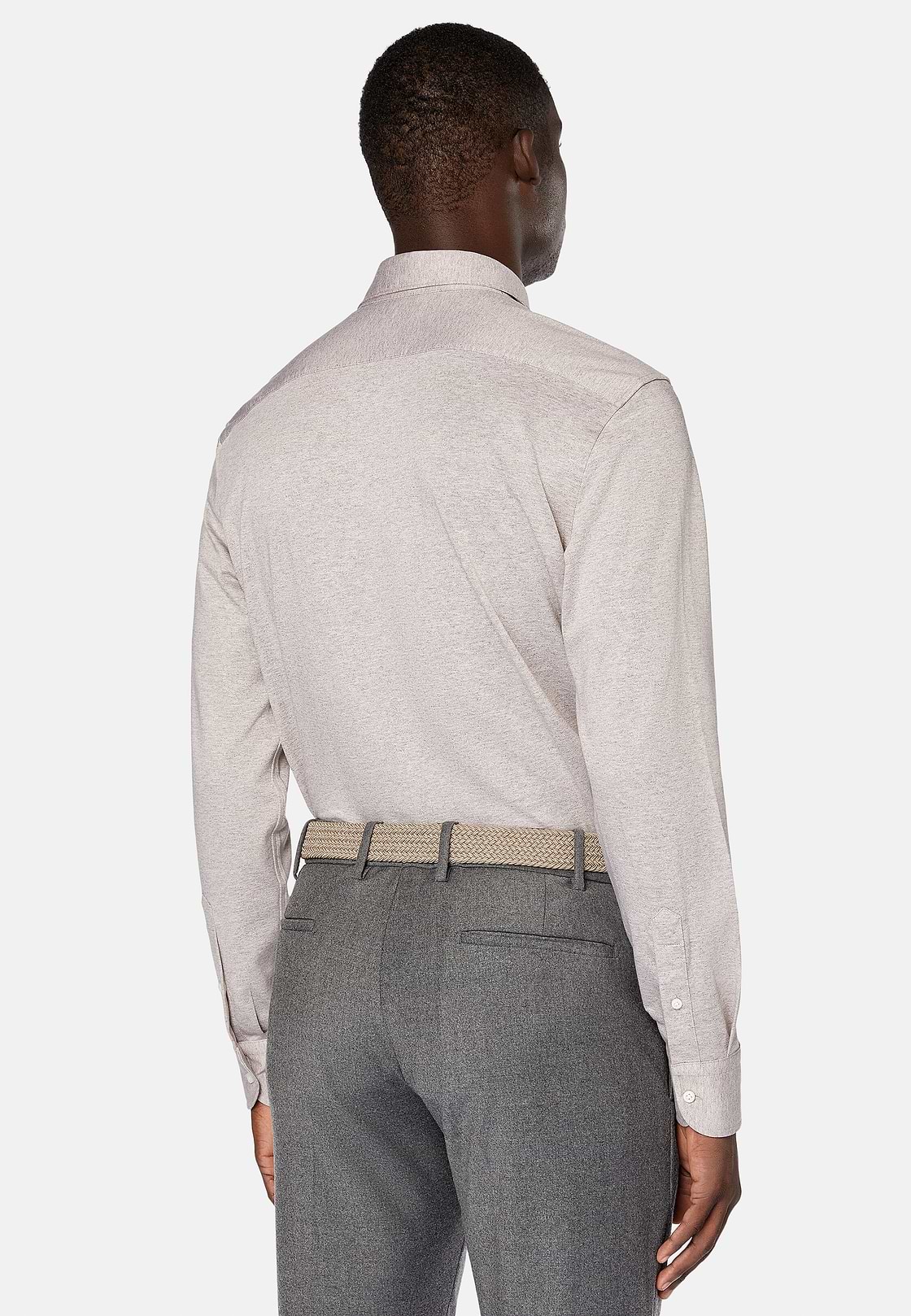 Regular Fit Cotton Jersey Polo Shirt, Beige, hi-res