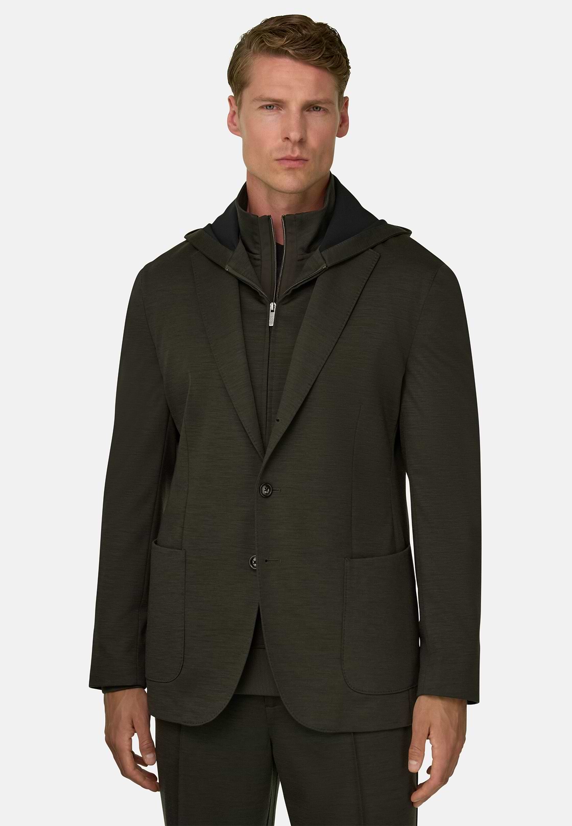 Sweatjacke Madison aus WOOLTECH, Militärgrün, hi-res, 1