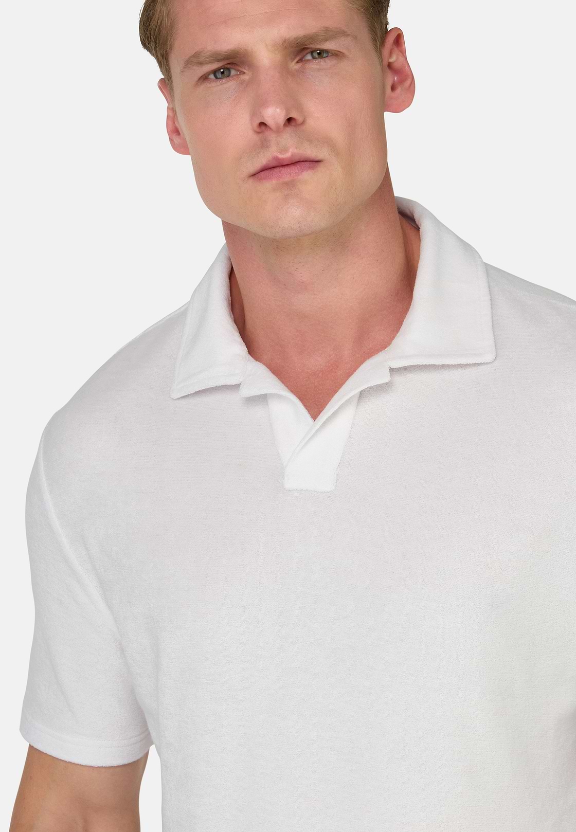 Polo En Nylon Coton, Blanc, hi-res