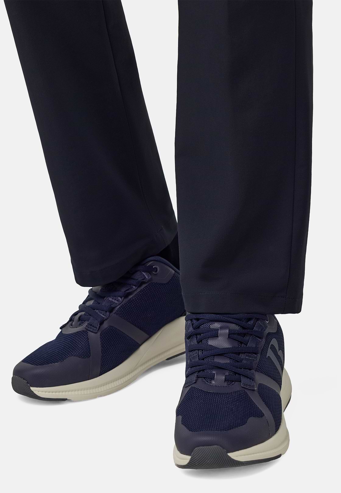 Technical Fabric Trainers, Navy blue, hi-res