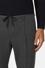 Trousers in Technical Jersey, Dark Grey, thumb, 3