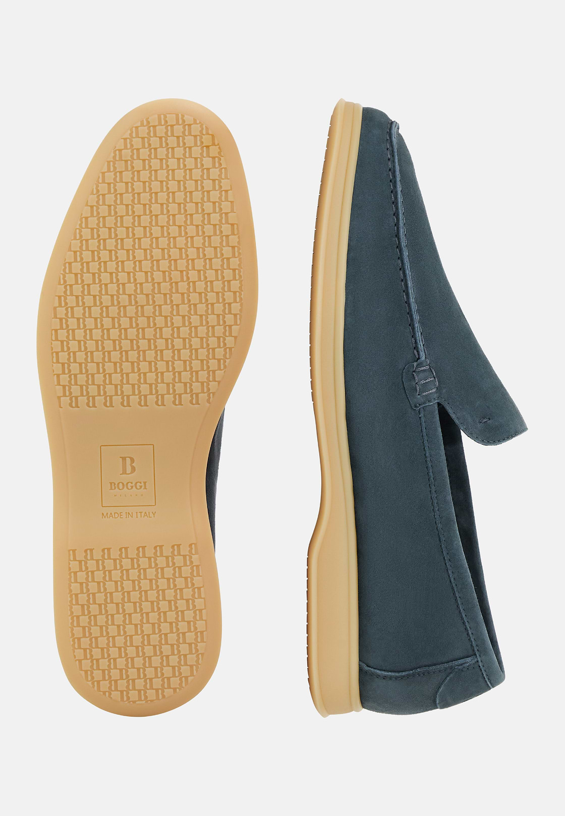 Mocassini Aria In Pelle Scamosciata, Navy, hi-res