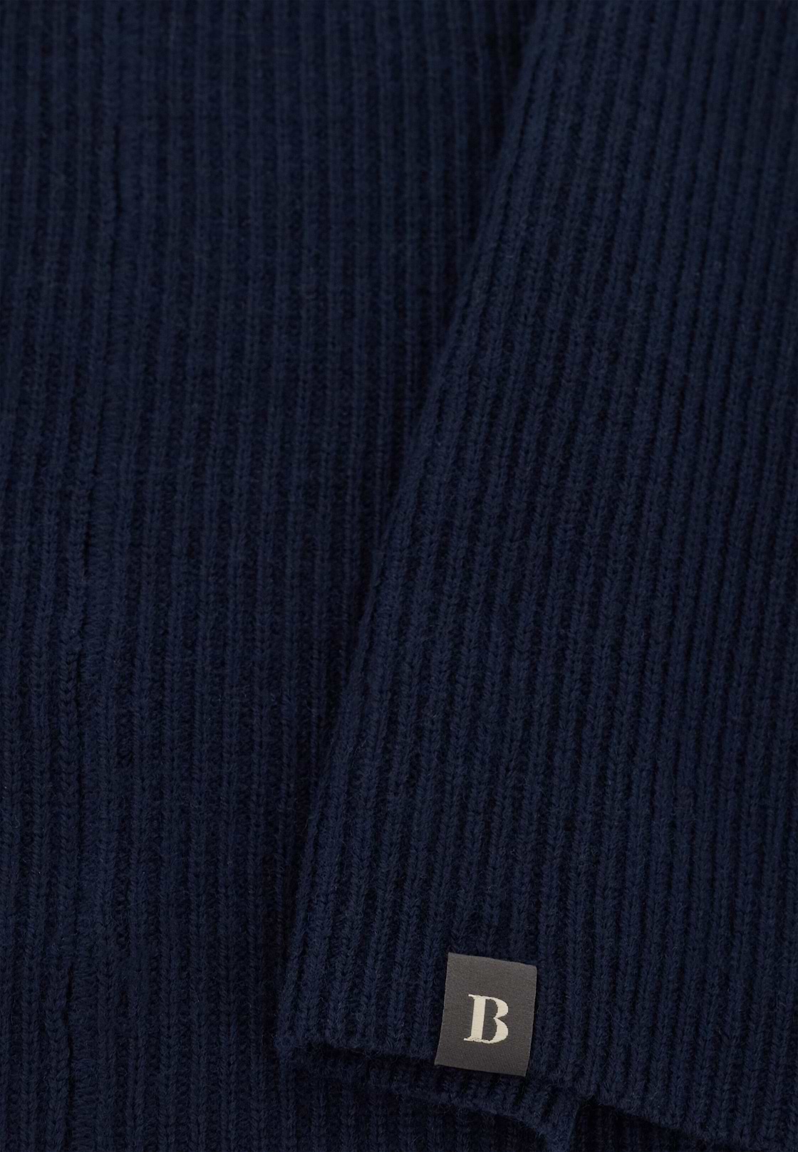 Merino Wool Neck Warmer, Navy blue, hi-res, 3