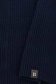Merino Wool Neck Warmer, Navy blue, thumb, 3