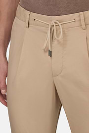 Hose Aus Baumwoll-Stretch, Beige, hi-res
