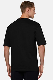 Cotton T-shirt, Black, hi-res