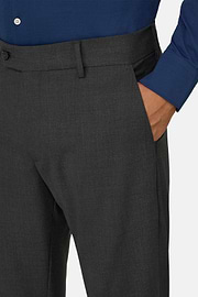Washable Wool Stretch Trousers, Charcoal, thumb, 3