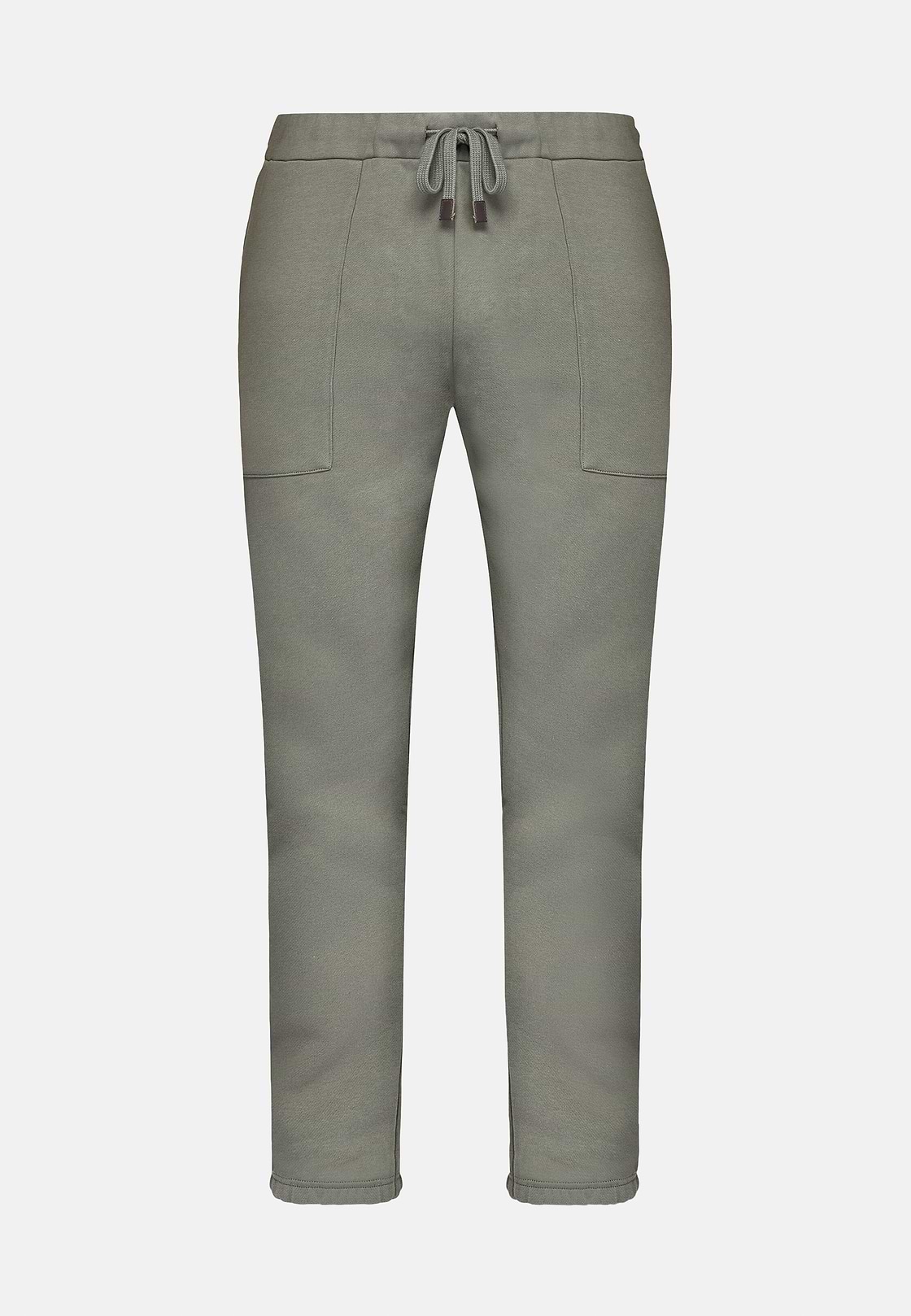 Cotton Trousers, Green, hi-res