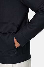 Bomber in Wool, Navy blue, thumb, 3