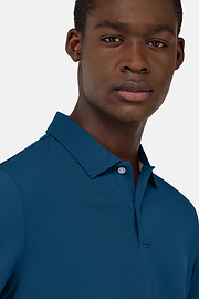 Polo En Piqué Performant S.Cafè®, Bleu, hi-res
