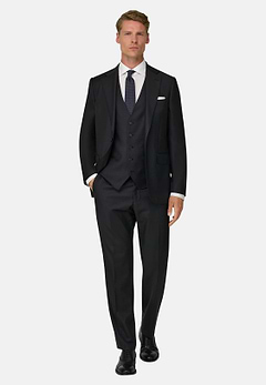 Charcoal Grey Suit in Super 130 Wool