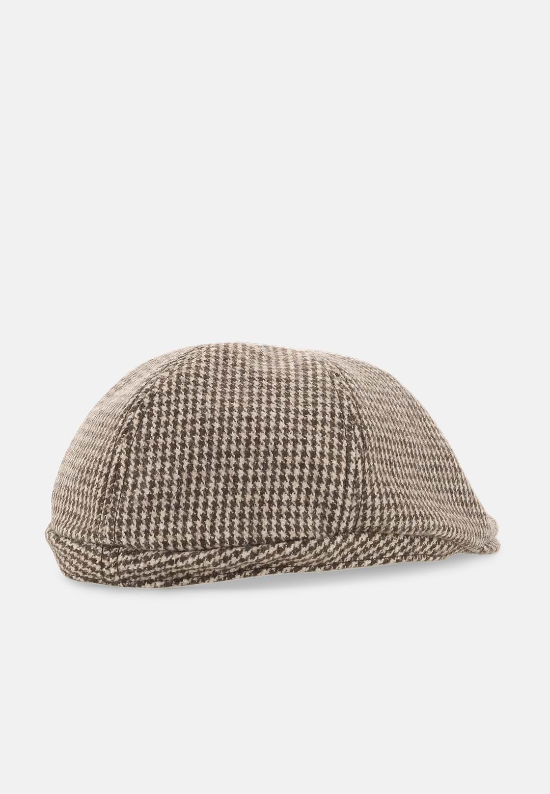 Coppola Cap Houndstooth Wool Blend, Dark brown, hi-res, 3