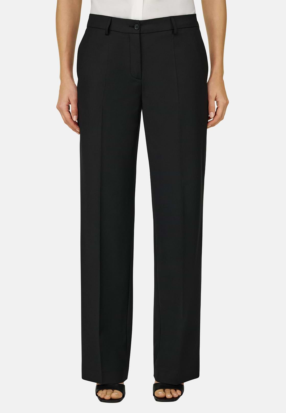Technical Wool Trousers, Black, hi-res, 2